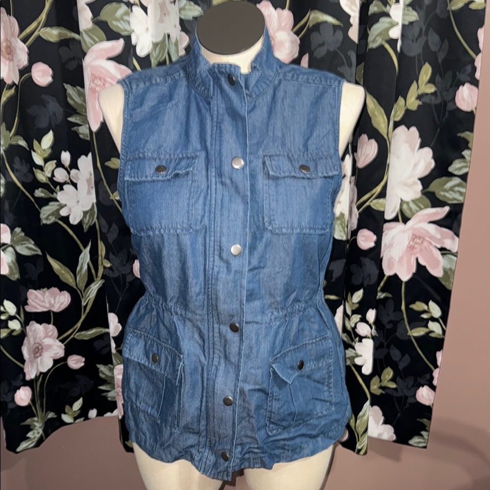 Women's Blue Jean Utility Vest